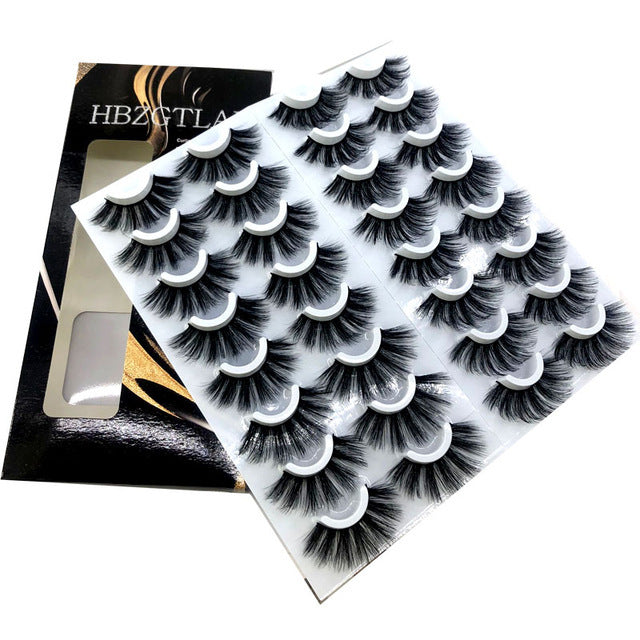 NEW 20 Pairs 8-25mm Fake Eyelashes 100 Mink Eyelashes Mink NEW 20 Pairs 8-25mm Fake Eyelashes 100 Mink Eyelashes Mink